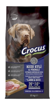 Crocus Kuzu Etli Pirinçli Yetişkin 15 kg Köpek Maması kullananlar yorumlar